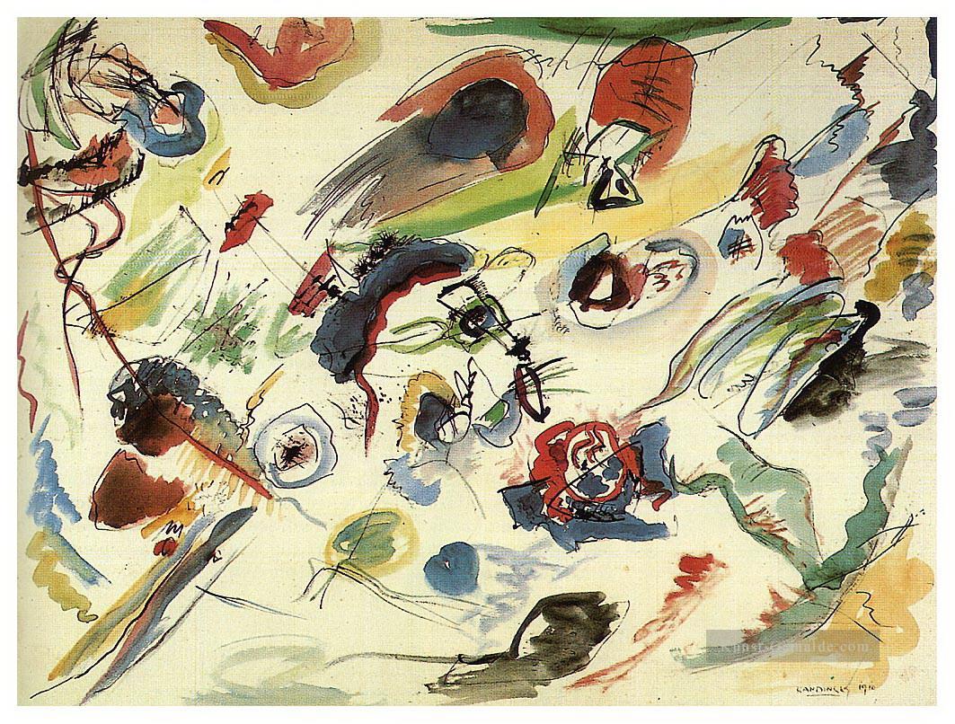 erste abstrakte Aquarell Wassily Kandinsky Ölgemälde